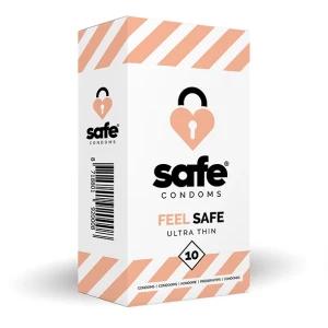 Safe Feel Safe prezerwatywa – ultra cienka, 54 mm, 10 sztuk, 18 cm