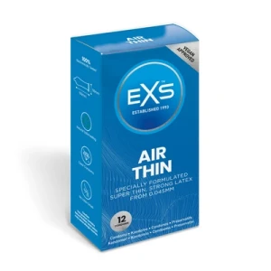 EXS Air Thin prezerwatywa – ultra cienka, lateksowa, 56 mm, 12 sztuk
