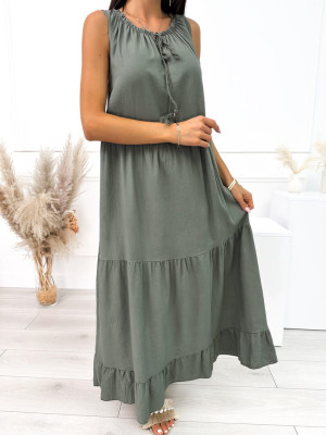 Khaki Sukienka Oversize 10480-255-C