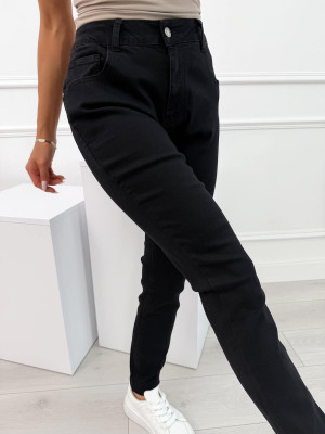 Czarne Spodnie Plus Size 14136-212-Q
