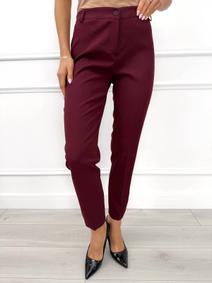 Burgundowe Cygaretki Damskie 14229-338-G