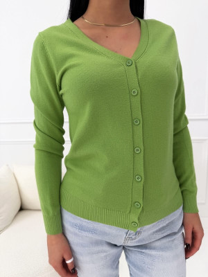 Zielony Rozpinany Sweterek 14723-71-G