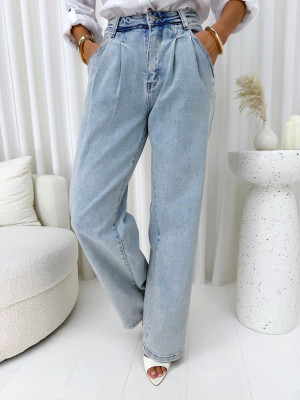 Jeansowe Spodnie Wide Leg 15042-407-Q