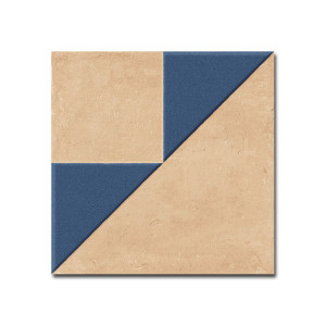Peronda_ Kora Clay Decor Blue 22,3x22,3/Płytka Gresowa/GAT 1