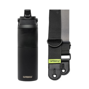 Zestaw Charcoal Strap - Butelka termiczna Dupla Insulated 1000ml + Pasek