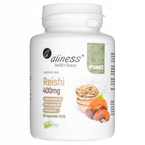Reishi ekstrakt owocniki 40/20/1, 400mg x 90 Vege caps.