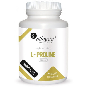 L-Proline 500mg 100 kaps. Aliness L-prolina