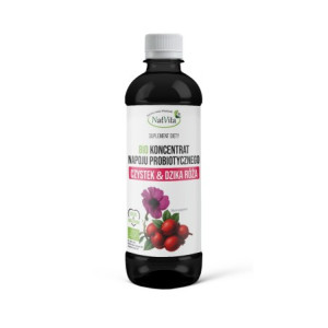 Koncentrat napoju probiotycznego BIO Czystek i skórka dzikiej róży 500 ml