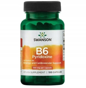 SWANSON Witamina B6 100mg, 100 kapsułek