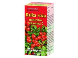Dzika róża z witaminą C kapsułki 30 sztuk