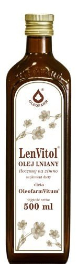 Olej lniany do diety dr Budwig 500 ml Oleofarm