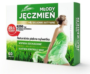 Młody Jęczmień +4 składniki aktywne 60 tabl.