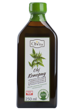 Olej Konopny tłoczony na zimno 250ml.