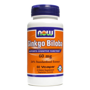 Ginkgo Biloba 60mg 60kaps NOW Foods