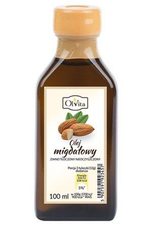 Olej Migdałowy tłoczony na zimno 100ml. Olvita