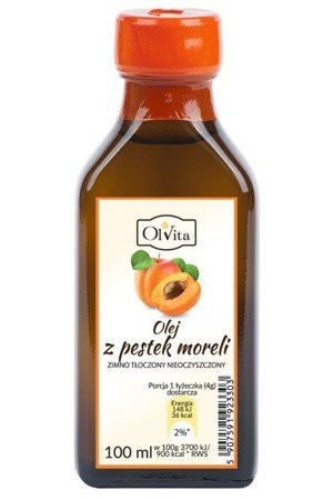 Olej z pestki moreli tłoczony na zimno - 100 ml
