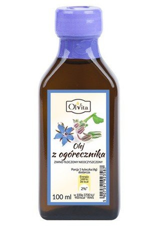 Olej z nasion Ogórecznika tłoczony na zimno 100ml.