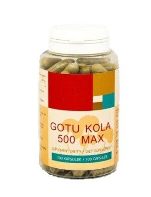 Gotu Kola 500 ekstrakt - 100 kapsułek