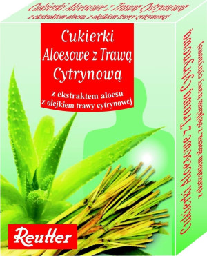 Cukierki aloesowe z trawą cytrynową 50G  Reutter
