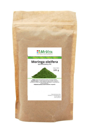 Moringa Oleifera sproszkowany liść 100g MyVita
