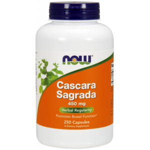 NOW FOODS, Cascara Sagrada 450mg, 250 kaps