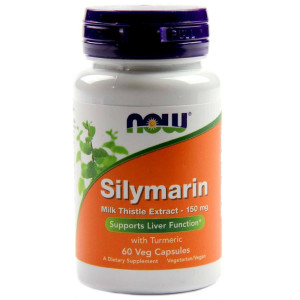 NOW FOODS  Silymarin with Turmeric 150mg. 60kaps (ostropest)