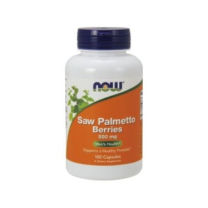 NOW FOODS Saw Palmetto Berries 550mg 100 kap. (PALMA SABAŁOWA)
