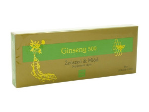 Ginseng 500 Żeńszeń & Miód płyn 10fiolek