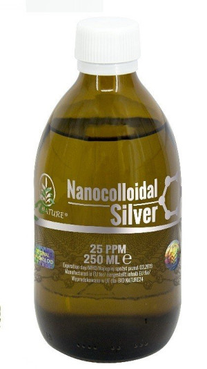 Srebro Nanokoloidalne - Koloidalne 25ppm. 250ml.