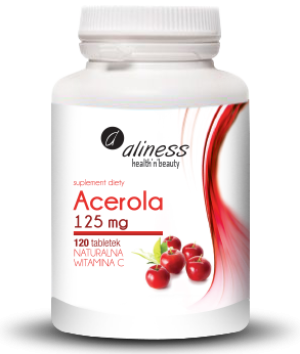 Aliness Acerola 125mg x 120 tab. Naturalna Vitamina C