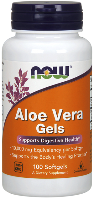 ALOES Now Foods Aloe vera gels 100kaps.