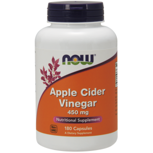 NOW FOODS Apple cider vinegar 450mg 180kaps.