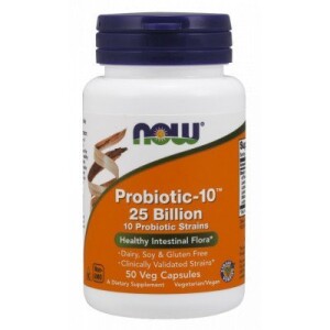 NOW FOODS PROBIOTIC-10 25 BILLION 50KAPS.