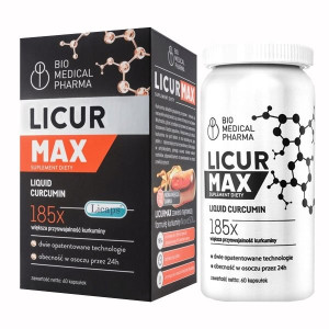 BMP LICUR MAX PŁYNNA KURKUMINA 60 KAPSUŁEK