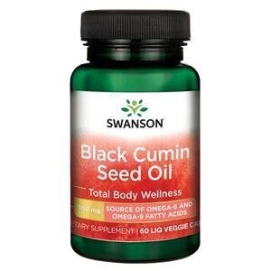 SWANSON Olej z nasion czarnego kminu 500 mg - 60 kaps.
