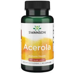SWANSON ACEROLA 500 MG 60 KAPS naturalna witamina c