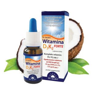Dr. Jacob's, Witamina D3 + K2 FORTE, 20ml