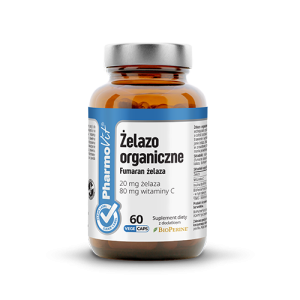 Żelazo Organiczne Fumaran Żelaza 60 kaps. Pharmovit