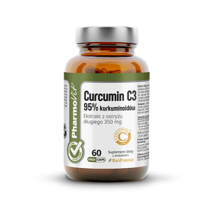Curcumin C3 95% Kurkuminoidów 60 kaps Vcaps® Clean Label™ Pharmovit