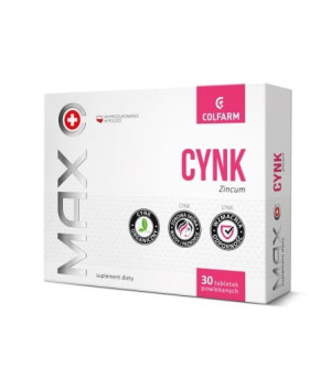 Cynk Max 10mg - 30 tabletek Colfarm