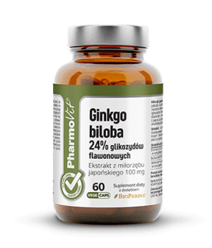 Ginko Biloba 24% Glikozydów 60 Kapsułek - Pharmovit