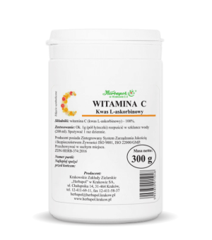 WITAMINA C KWAS L-ASKORBINOWY 300G HERBAPOL KRAKÓW