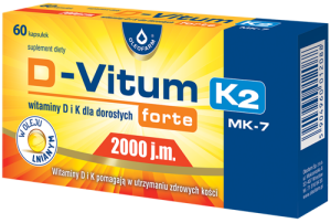 Oleofarm, D- Vitum forte K2 mk-7, 2000 j.m, 60 kap.