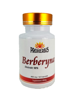 Berberyna HCL 98% 60 kapsułek Proherbis