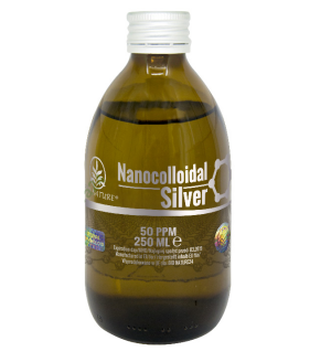 Srebro Nanokoloidalne - Koloidalne 50ppm. 250ml SILNE