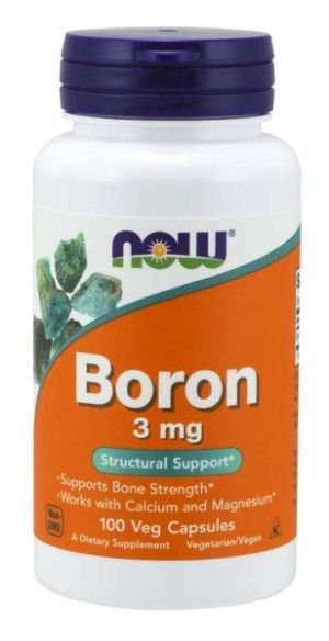 Now Foods Boron 3 mg 100 kapsułek (Bor)