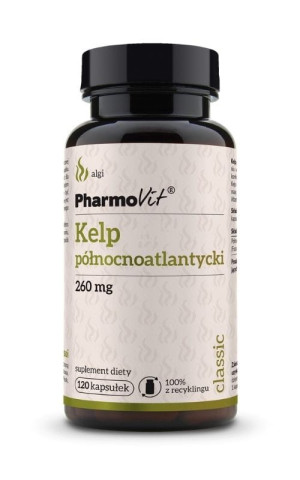 Kelp Morszczyn naturalny jod 260 mg, 120 kaps. Pharmovit