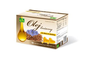GAL Olej lniany do diety dr Budwig 40 kaps