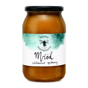 Miód nektarowo-spadziowy 1200g Pasieka Sadowskich