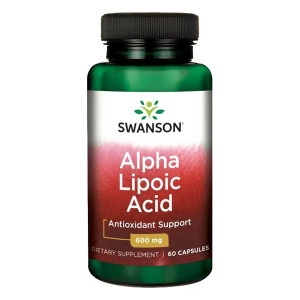 SWANSON ALA 600MG  (kwas alfa liponowy)  60KAPS